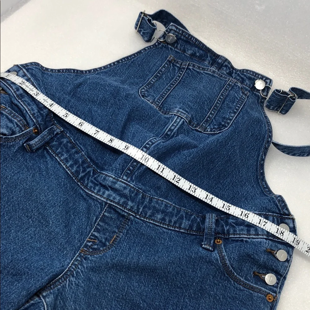 ISABEL MATERNITY Overalls Denim Jumpsuit Adjustable Waist Blue Jeans Size 4 - Picture 13 of 14